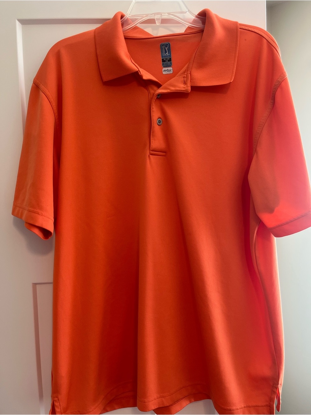 PGA Tour Men’s Bright Orange Golf Polo